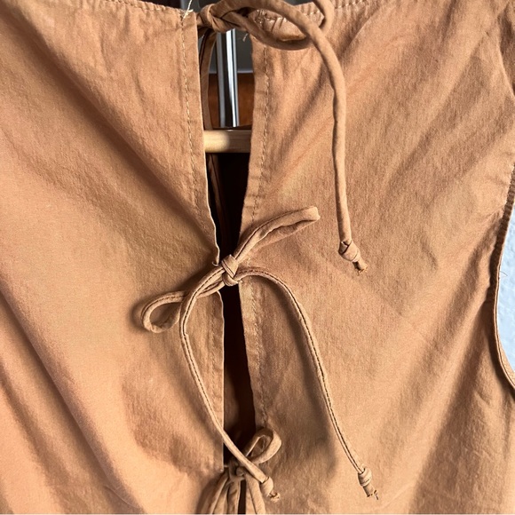 Cute brown Frill hem top from Mango size 2 - Picture 2 of 5